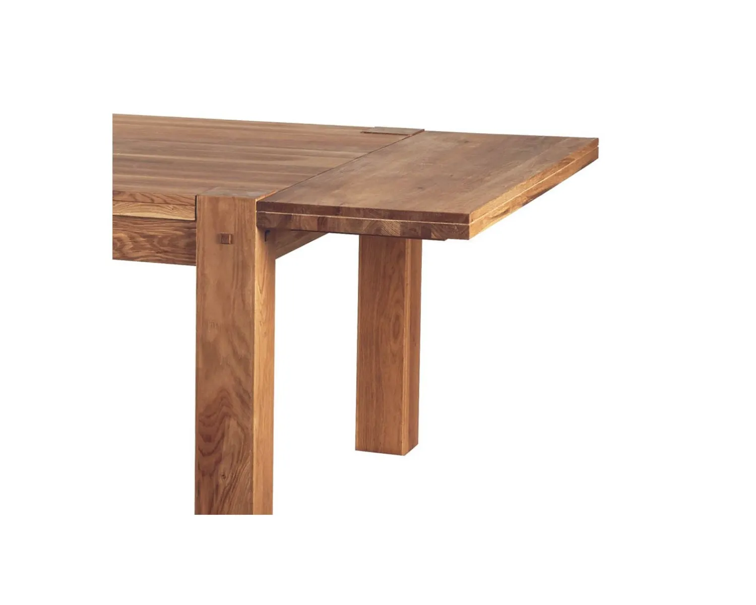 Meuble House Allonge en chêne massif pour table carrée 120x120cm "Lodge Casita" Discount