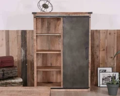 Meuble House Argentier industriel métal et bois