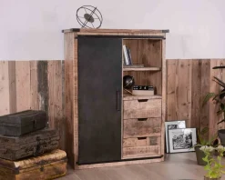 Meuble House Argentier industriel métal et bois