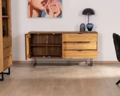 Meuble House Bahut en teck naturel recyclé 