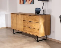 Meuble House Bahut en teck naturel recyclé 