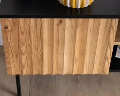 Meuble House Banc TV 160 cm deux portes en frêne massif huilé