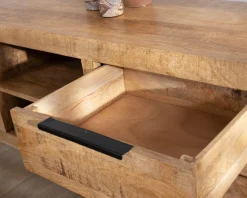 Meuble House Banc TV 175 cm en manguier et pieds métal 