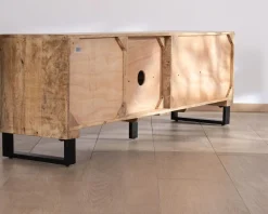 Meuble House Banc TV 175 cm en manguier et pieds métal 