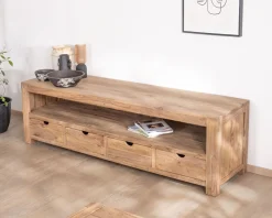 Meuble House Banc TV 200 cm épuré en palissandre