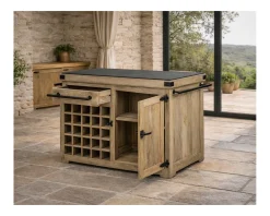 Meuble House Billot de cuisine bois massif