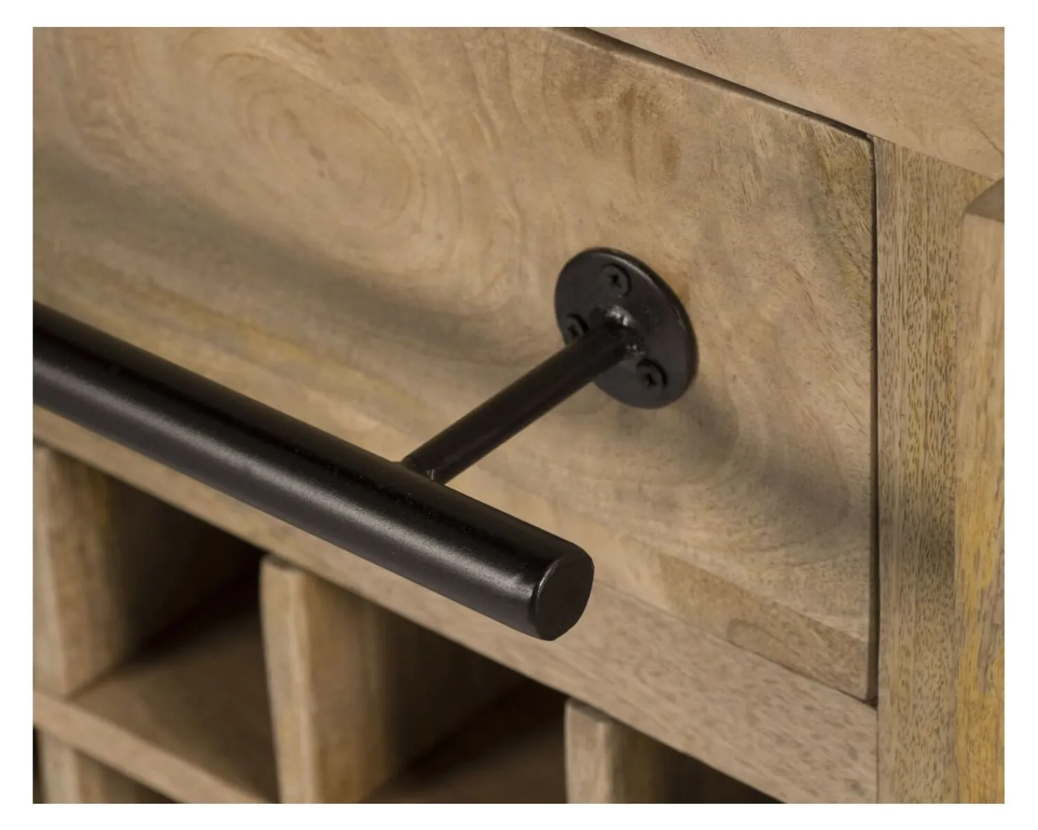 Meuble House Billot de cuisine bois massif "Grand Chef" 115cm plateau pierre