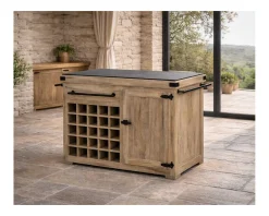 Meuble House Billot de cuisine bois massif