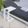 Meuble House Bout de canapé design en aluminium blanc "Lazy Beach" Hot