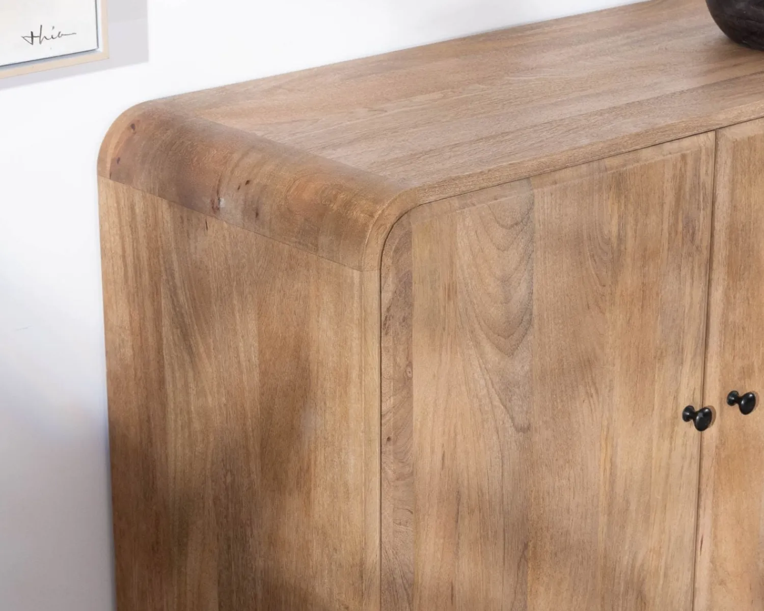 Meuble House Buffet 140 cm style pop en manguier "Plume" 3 portes Hot