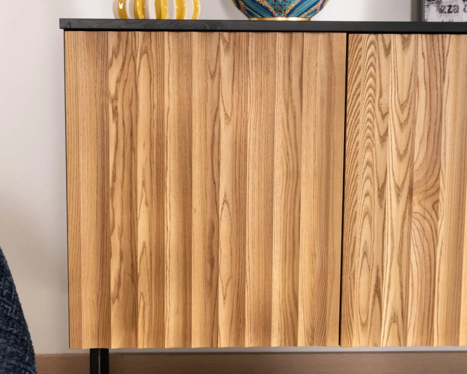 Meuble House Buffet en frêne massif style newtro "Sydney" 160 cm