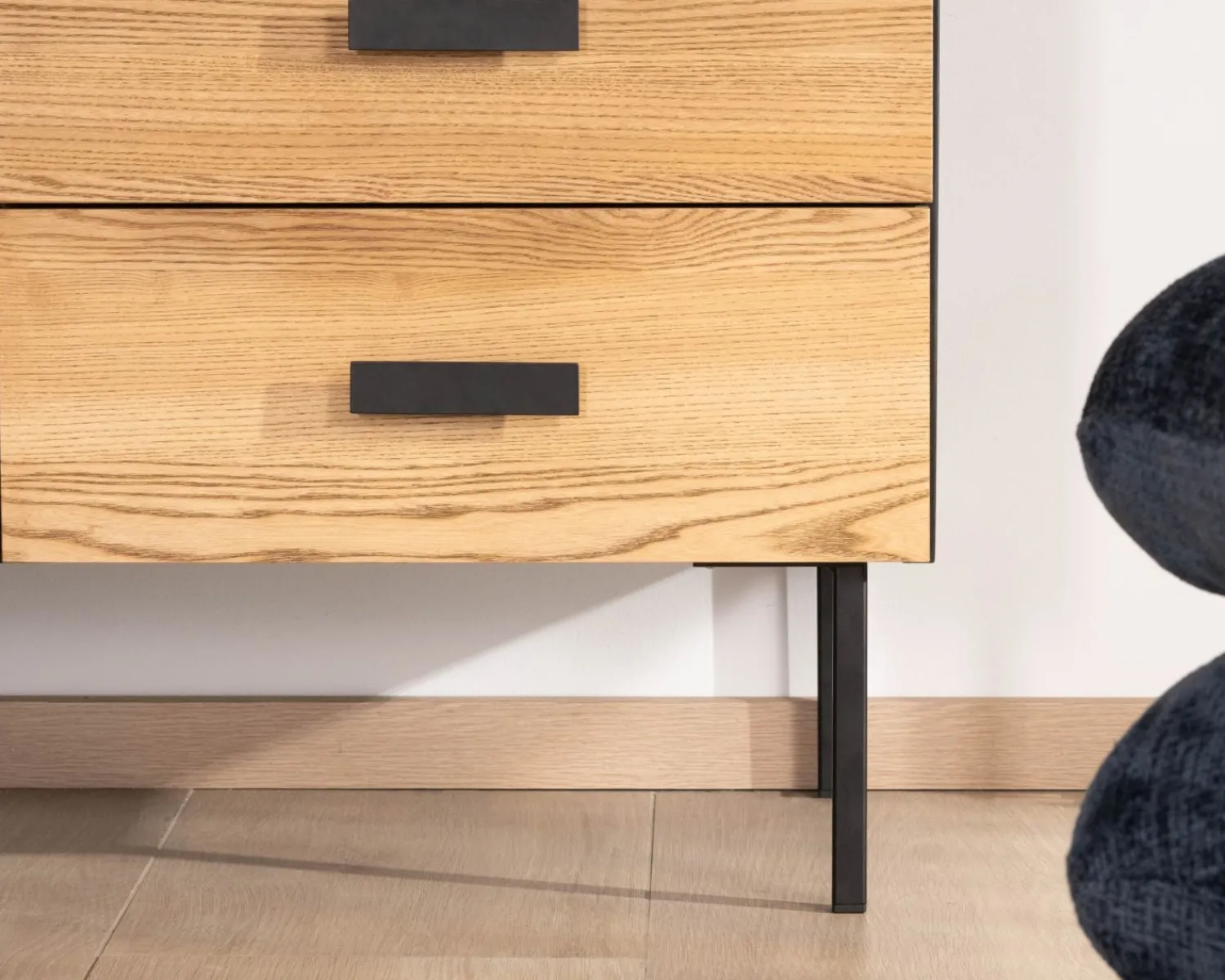 Meuble House Buffet en frêne massif style newtro "Sydney" 160 cm