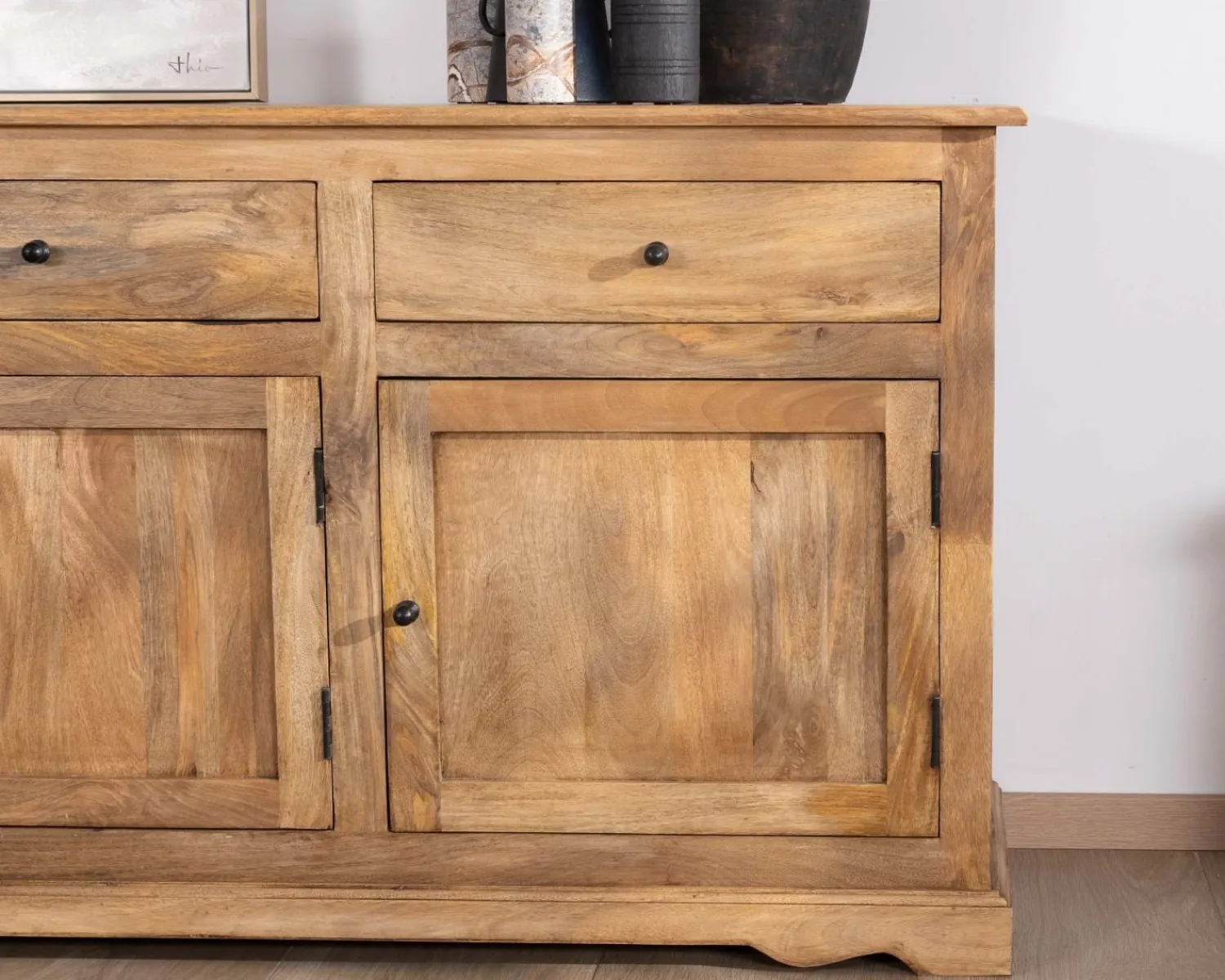 Meuble House Buffet esprit maison de campagne "Sarah" 180 cm en manguier Discount