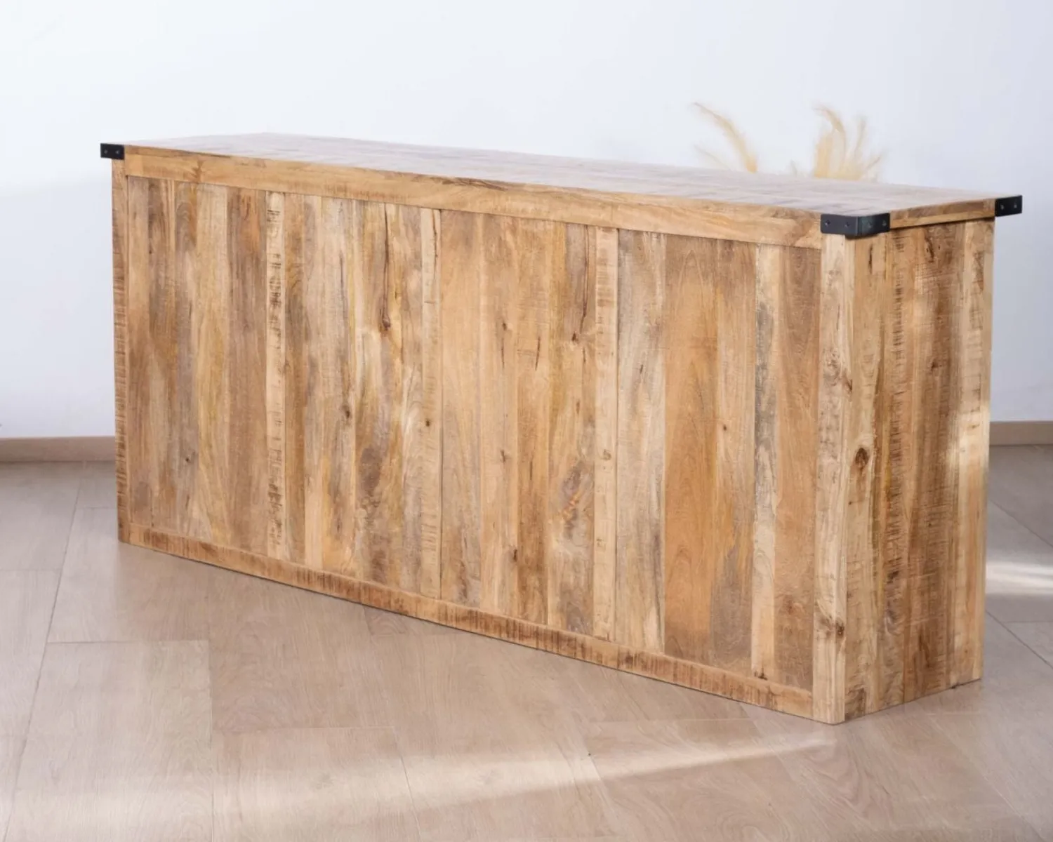 Meuble House Buffet métal et bois 200cm portes coulissantes "Caractère" New
