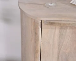 Meuble House Buffet 3 portes 175cm en manguier massif côtés arrondis