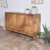 Meuble House Buffet 4 portes coulissantes en manguier massif "Aruna" style ethnique chic Best