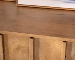 Meuble House Buffet 4 portes esprit zen en manguier massif naturel 4 portes « Sicaly » 180 cm Online