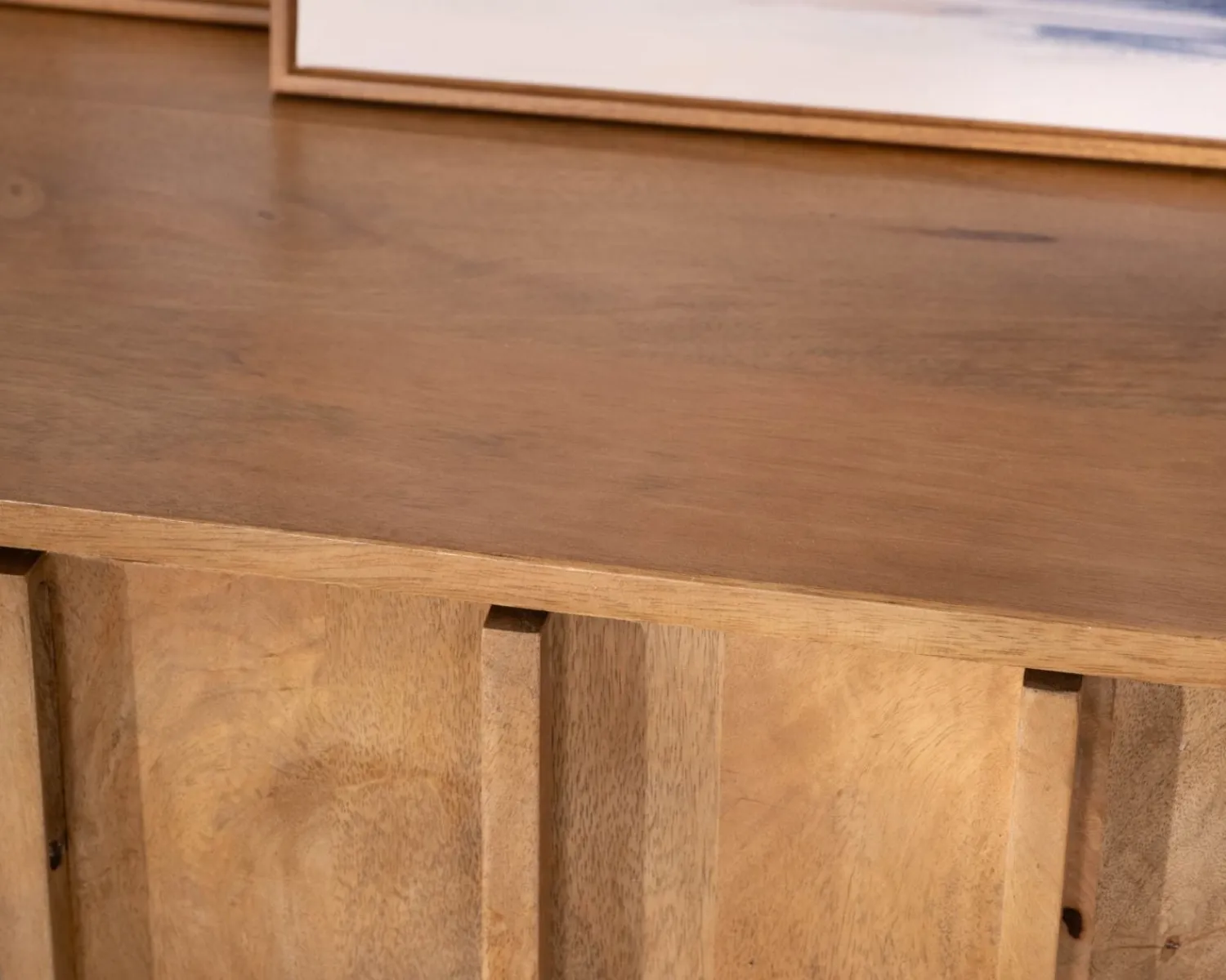 Meuble House Buffet 4 portes esprit zen en manguier massif naturel 4 portes « Sicaly » 180 cm Online