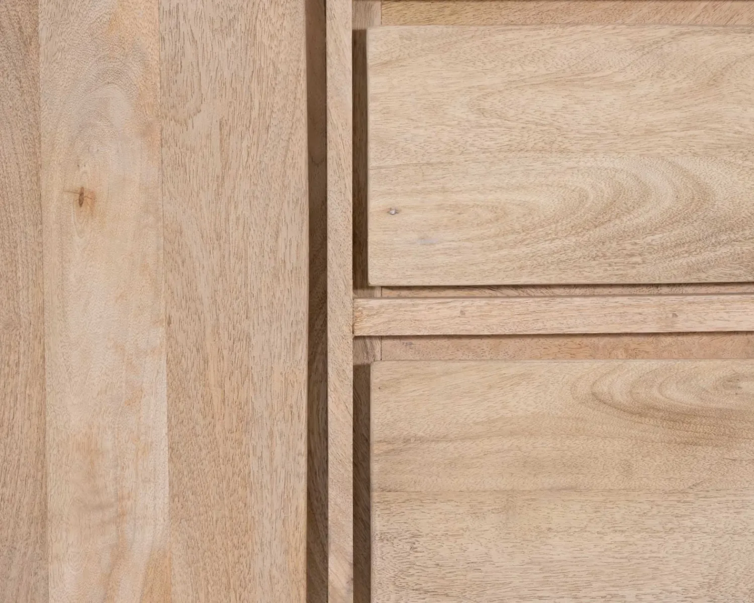 Meuble House Buffet épuré en manguier massif 180 cm 3 portes et tiroirs "Gola" Sale