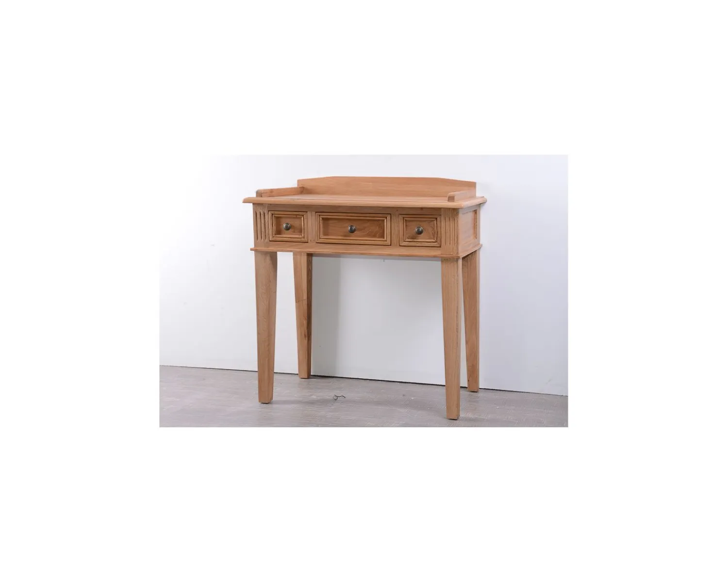 Meuble House Bureau chêne massif 3 tiroirs "Campagnol" Outlet
