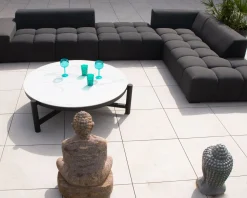 Meuble House Canapé extérieur design retour gauche gris foncé