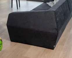 Meuble House Canapé modulaire design en velours anthracite 