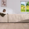 Meuble House Canapé modulaire en angle en tissu bouclette beige "Alcazar" Outlet