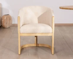 Meuble House Chaise de repas enveloppante style rétro chic