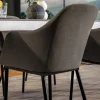 Meuble House Chaise d'extérieur moderne et enveloppante en tissu Sunbrella gris foncé "Sokha Beach" New