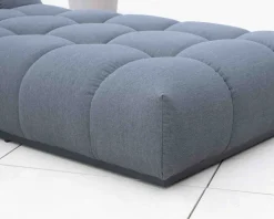 Meuble House Chaise longue haut de gamme en tissu Sunbrella gris foncé