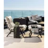 Meuble House Chaise longue haut de gamme modulaire structure aluminium noire "Lisca" Online