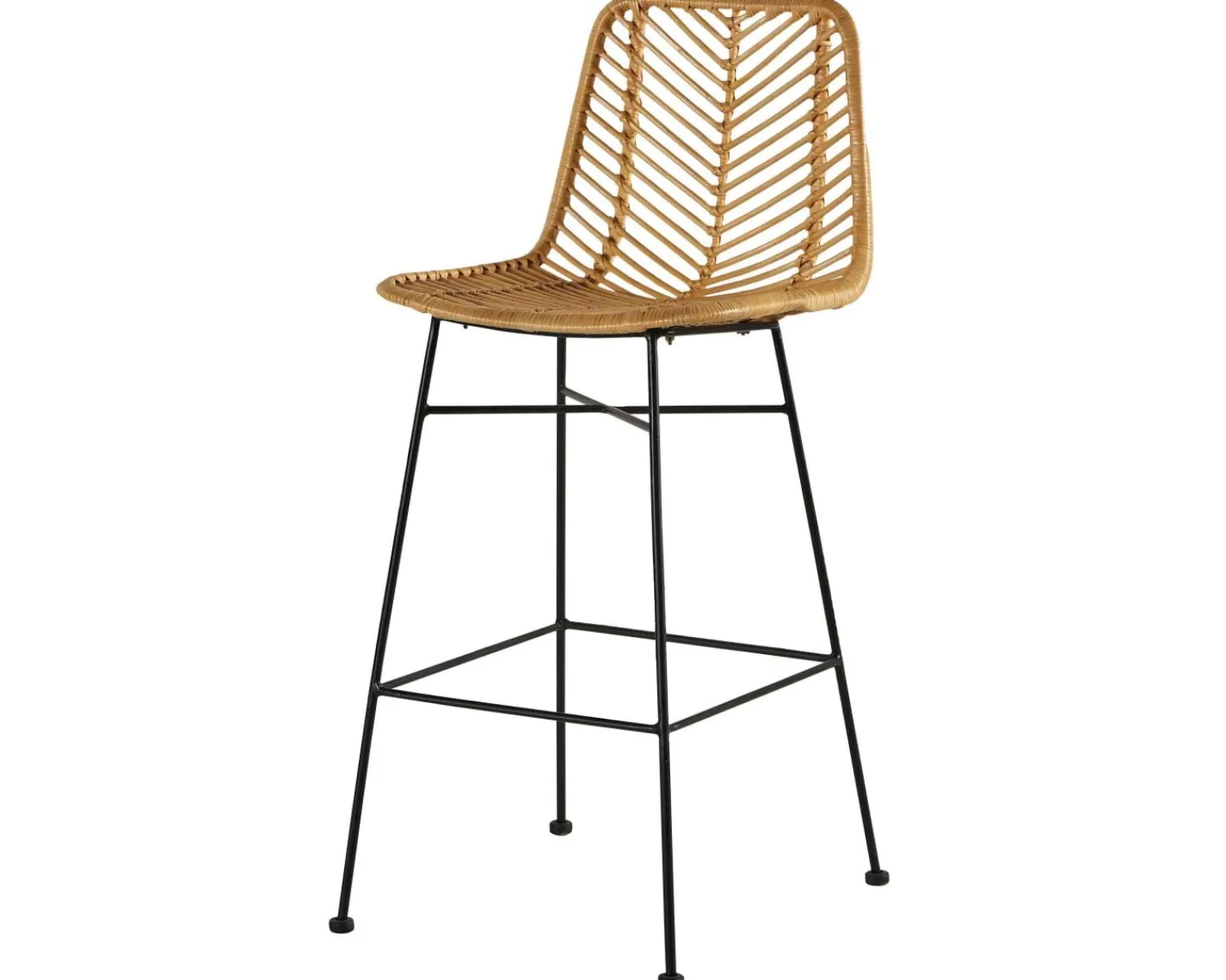 Meuble House Chaise mi-hauteur en rotin et pieds métal "Coco" Clearance