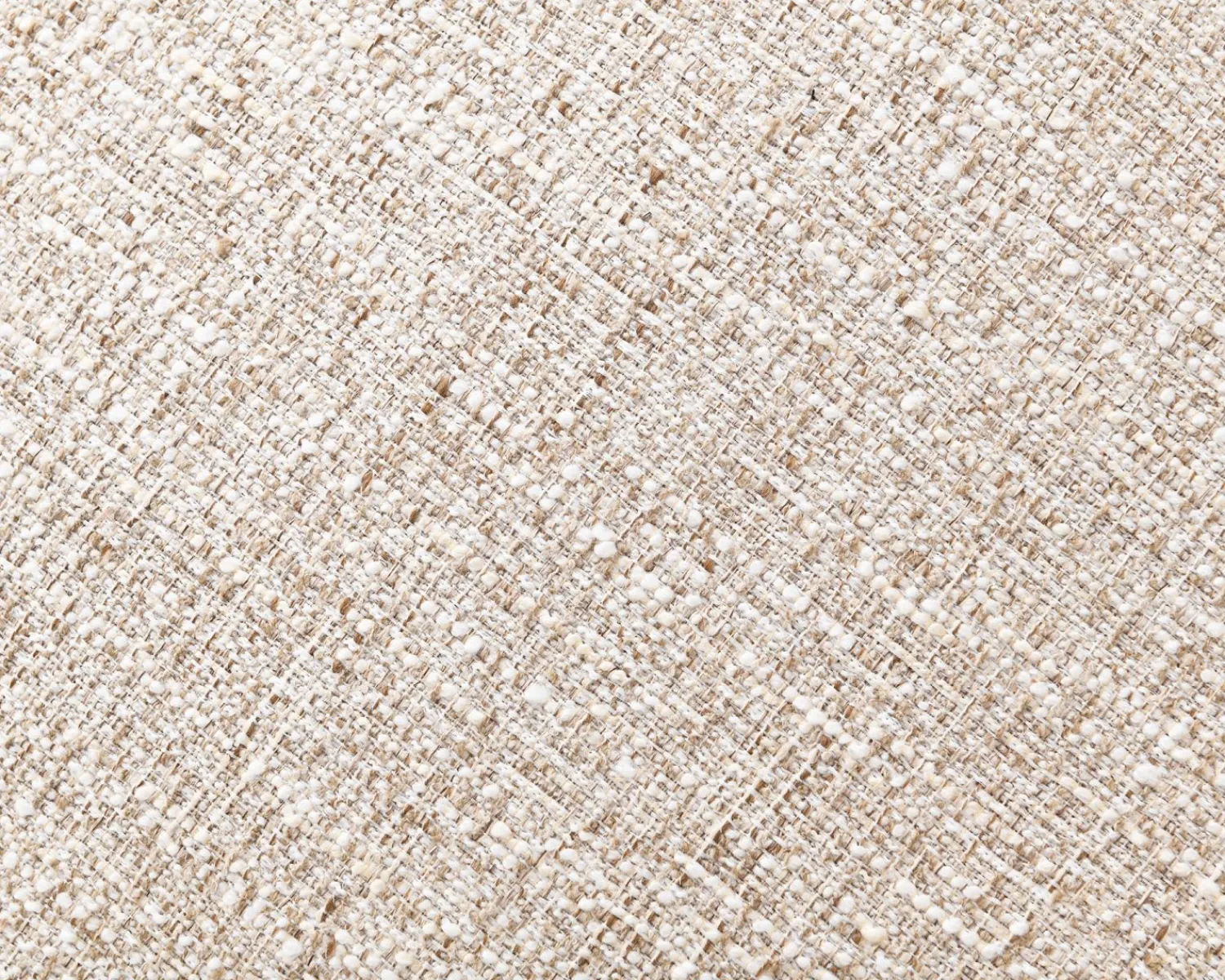 Meuble House Chauffeuse effet boule avec surpiqures en tissu bouclette beige tramé "Sweet Culture" esprit cocoon New