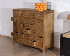 Meuble House Commode apothicaire 30 tiroirs en bois de mahogany