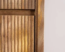 Meuble House Commode design rétro avec façades cannelées 