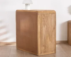 Meuble House Commode design rétro avec façades cannelées 