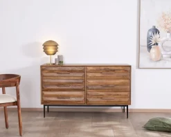 Meuble House Commode en manguier et pieds métal style rétro