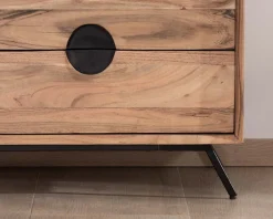 Meuble House Commode rétro 8 tiroirs en acacia naturel "Spot" Best