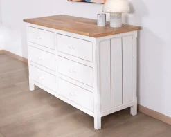 Meuble House Commode 6 tiroirs en acacia