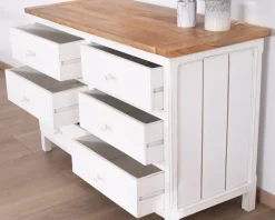 Meuble House Commode 6 tiroirs en acacia