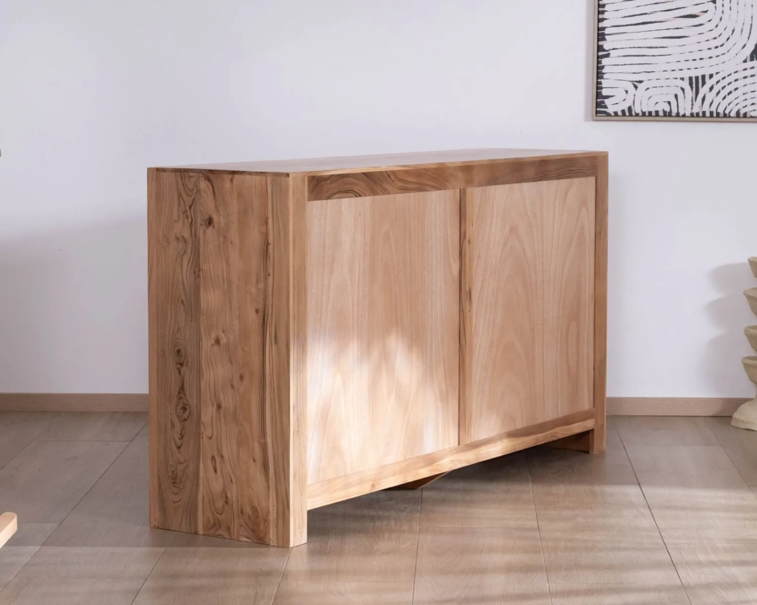 Meuble House Commode 6 tiroirs en acacia style scandinave "Lignum"