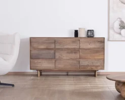 Meuble House Commode 9 tiroirs en bois massif de manguier