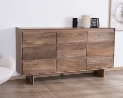 Meuble House Commode 9 tiroirs en bois massif de manguier