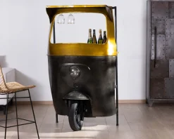 Meuble House Comptoir de bar aspect Tuk-tuk indien esprit récup