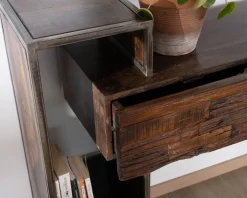Meuble House Console design et originale en bois et métal