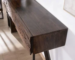 Meuble House Console design et originale en bois et métal