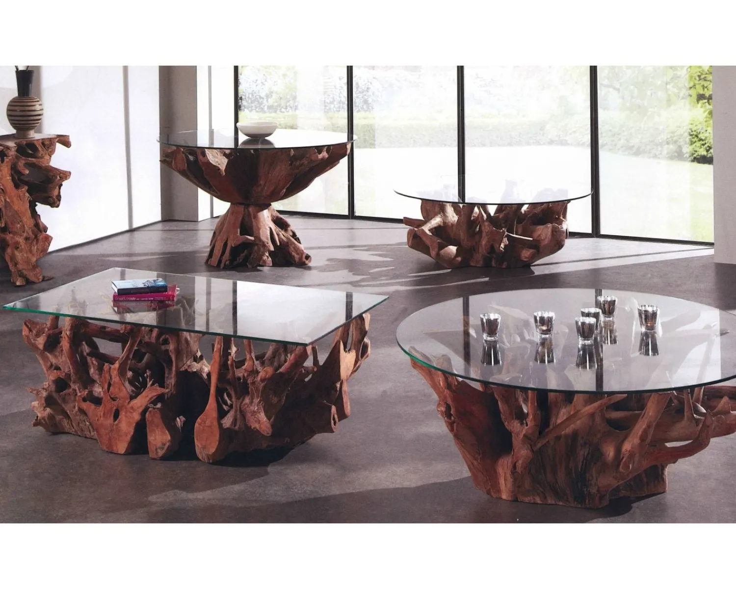 Meuble House Console racine de teck " Roots"