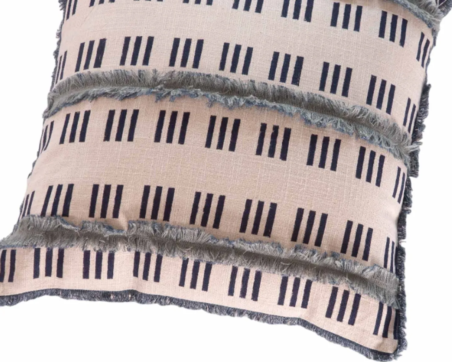 Meuble House Coussin imprimé en coton et lin "Solira" format carré 45x45cm Outlet
