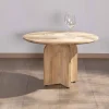 Meuble House Duo de tables basses en manguier naturel et marron finition sablée "Pise" Clearance