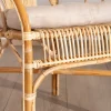 Meuble House Elégant fauteuil de jardin en rotin avec assise rembourrée "Noho"
